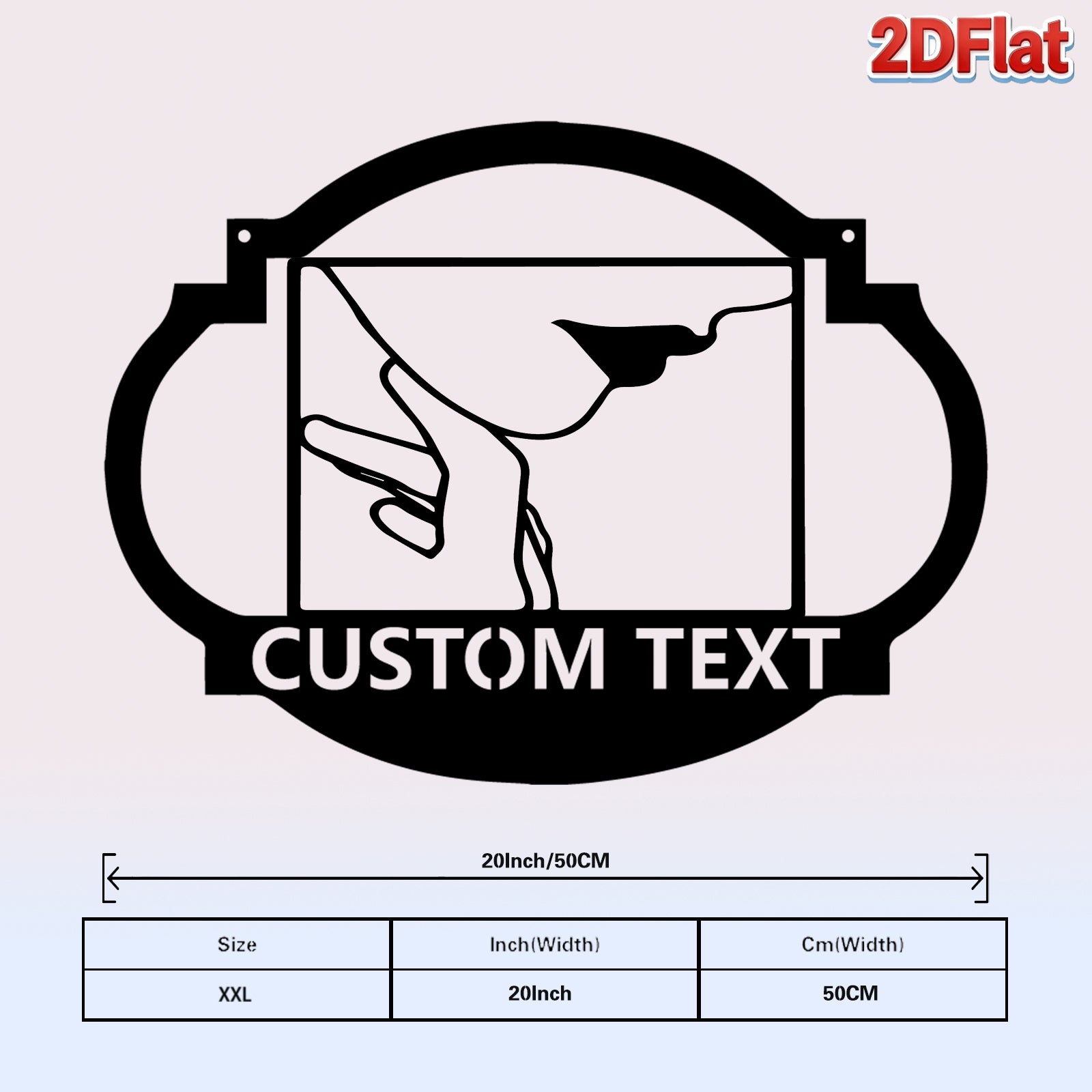 Custom Hand Gesture Metal Sign