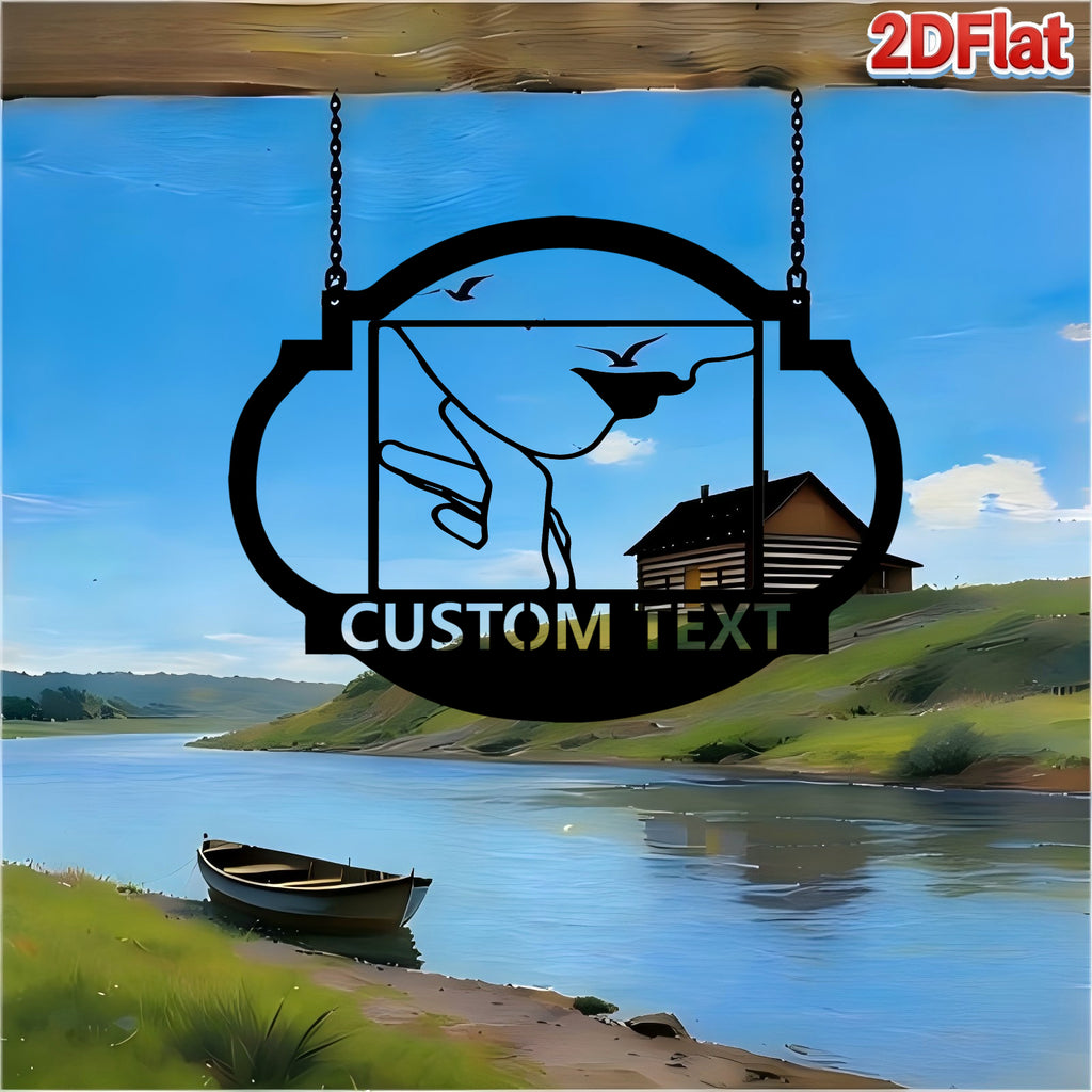 Custom Hand Gesture Metal Sign