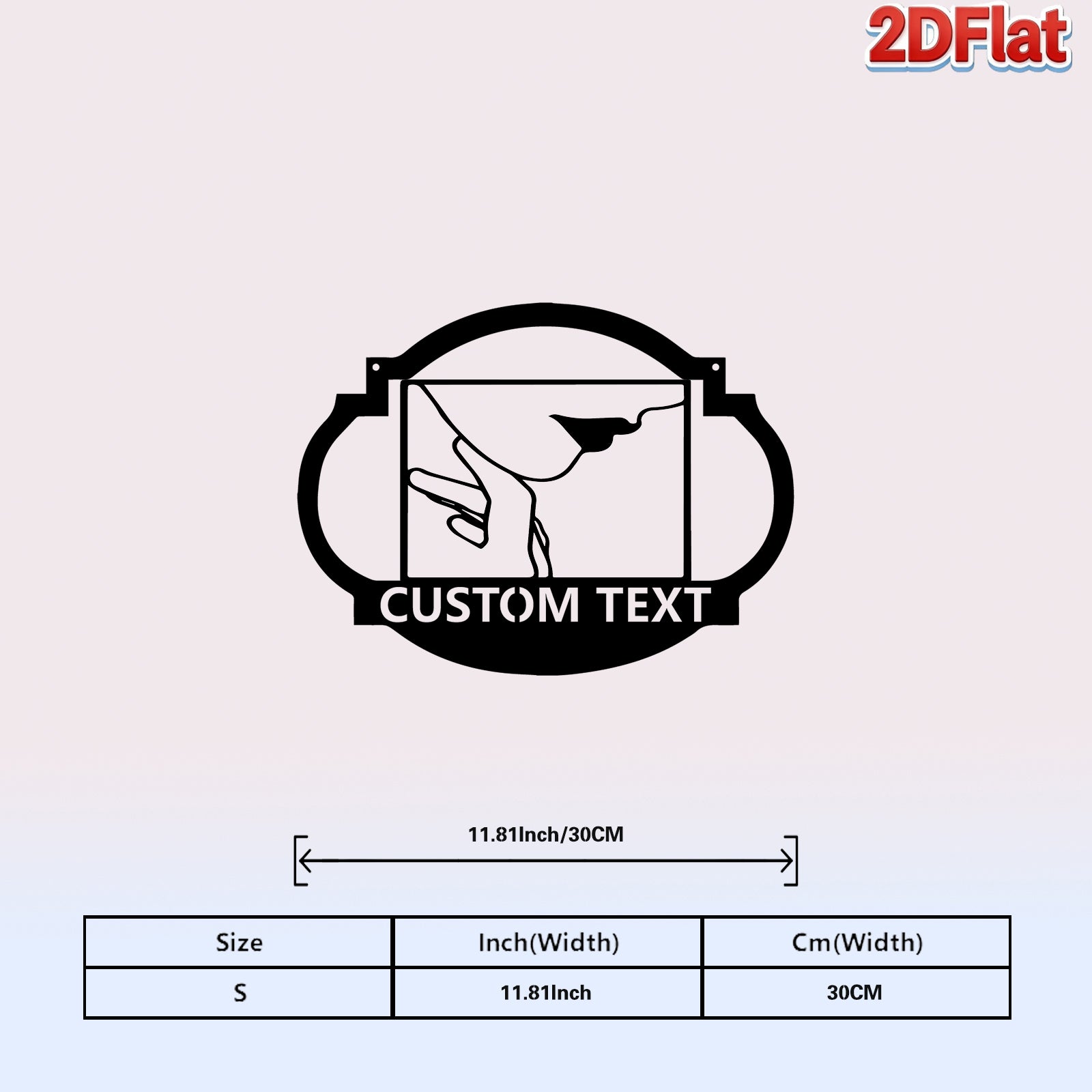 Custom Hand Gesture Metal Sign