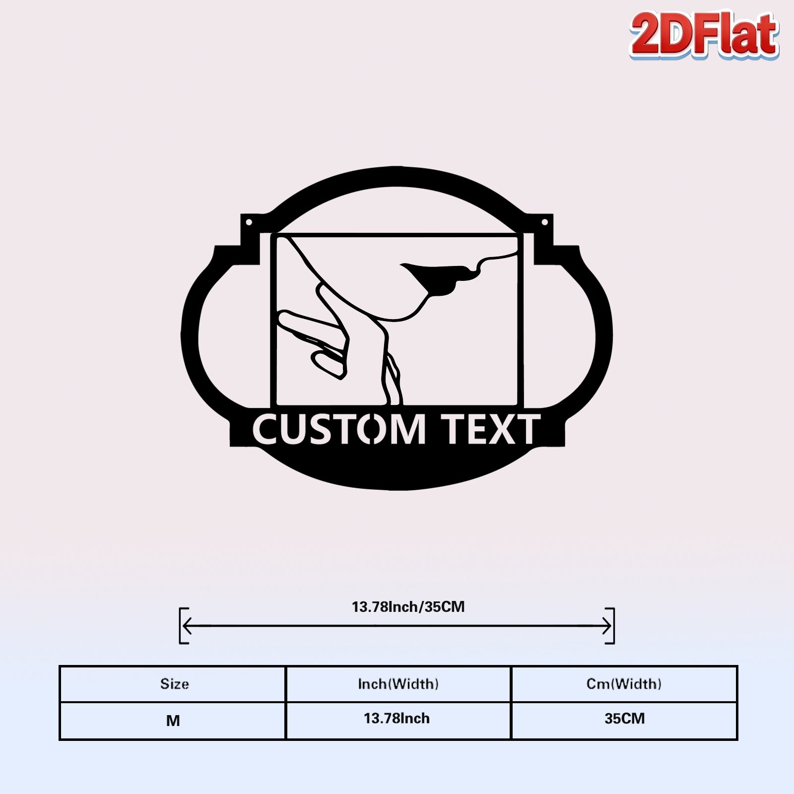 Custom Hand Gesture Metal Sign