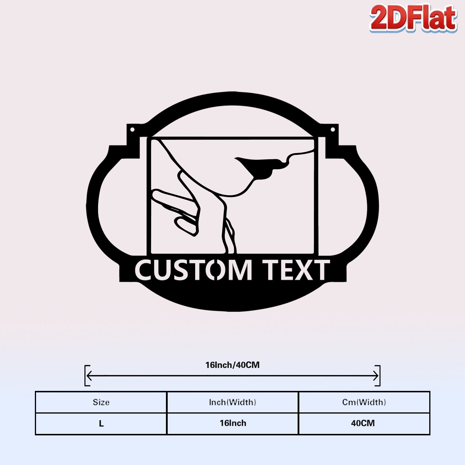 Custom Hand Gesture Metal Sign