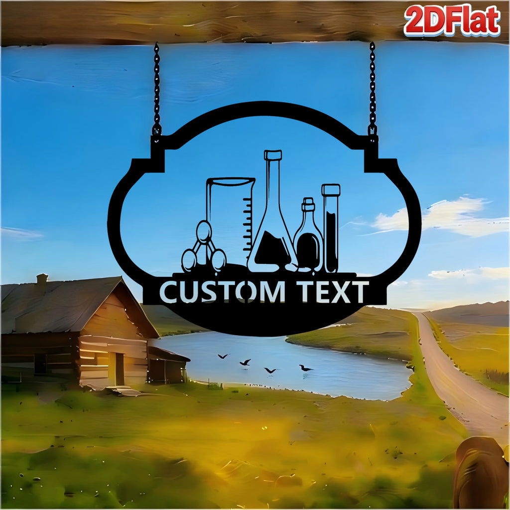 Custom Laboratory Equipment Metal Sign