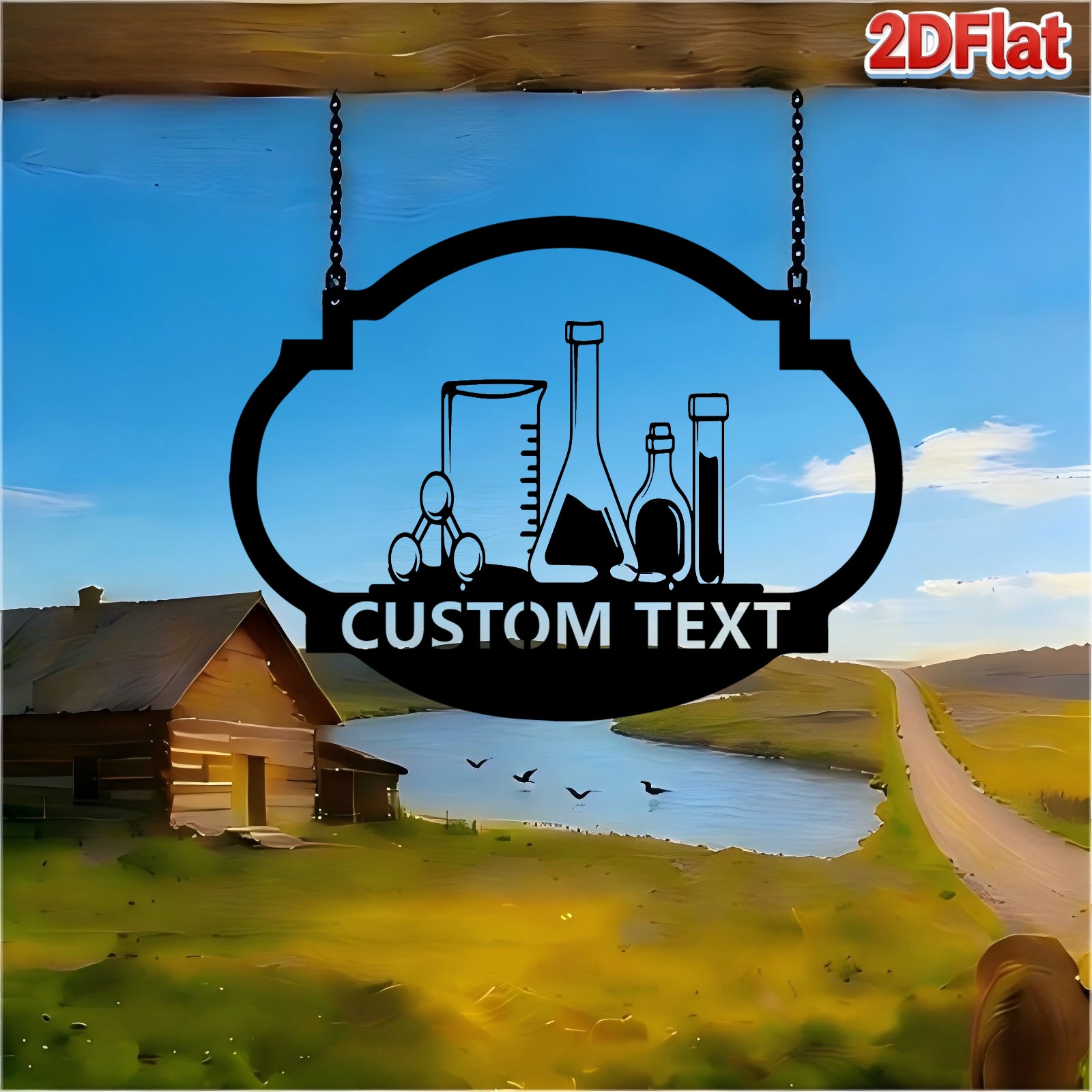 Custom Laboratory Equipment Metal Sign