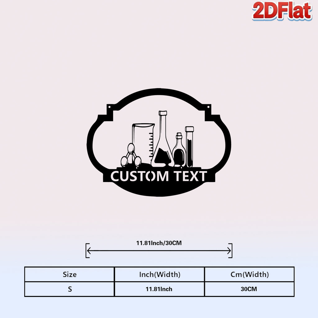 Custom Laboratory Equipment Metal Sign