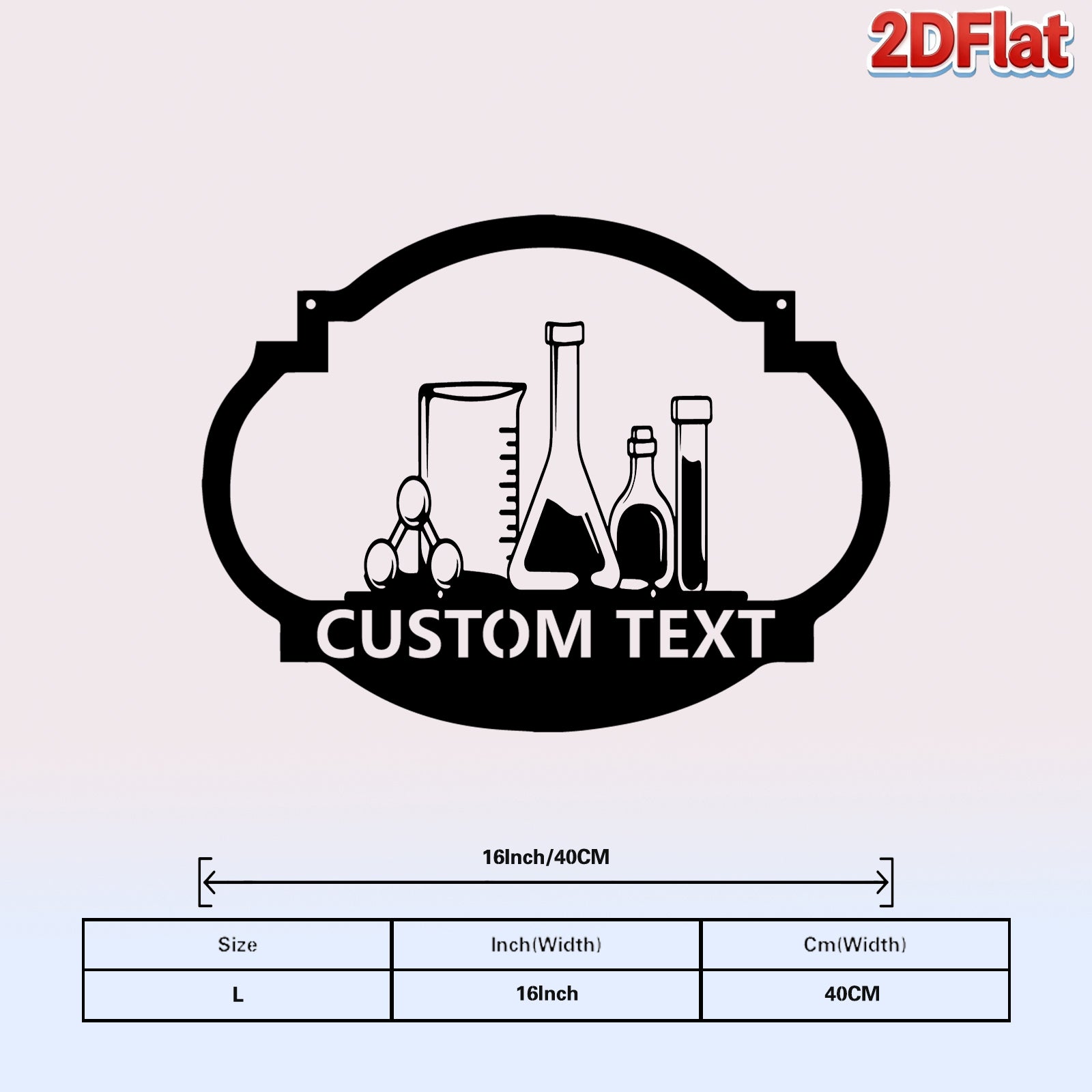 Custom Laboratory Equipment Metal Sign