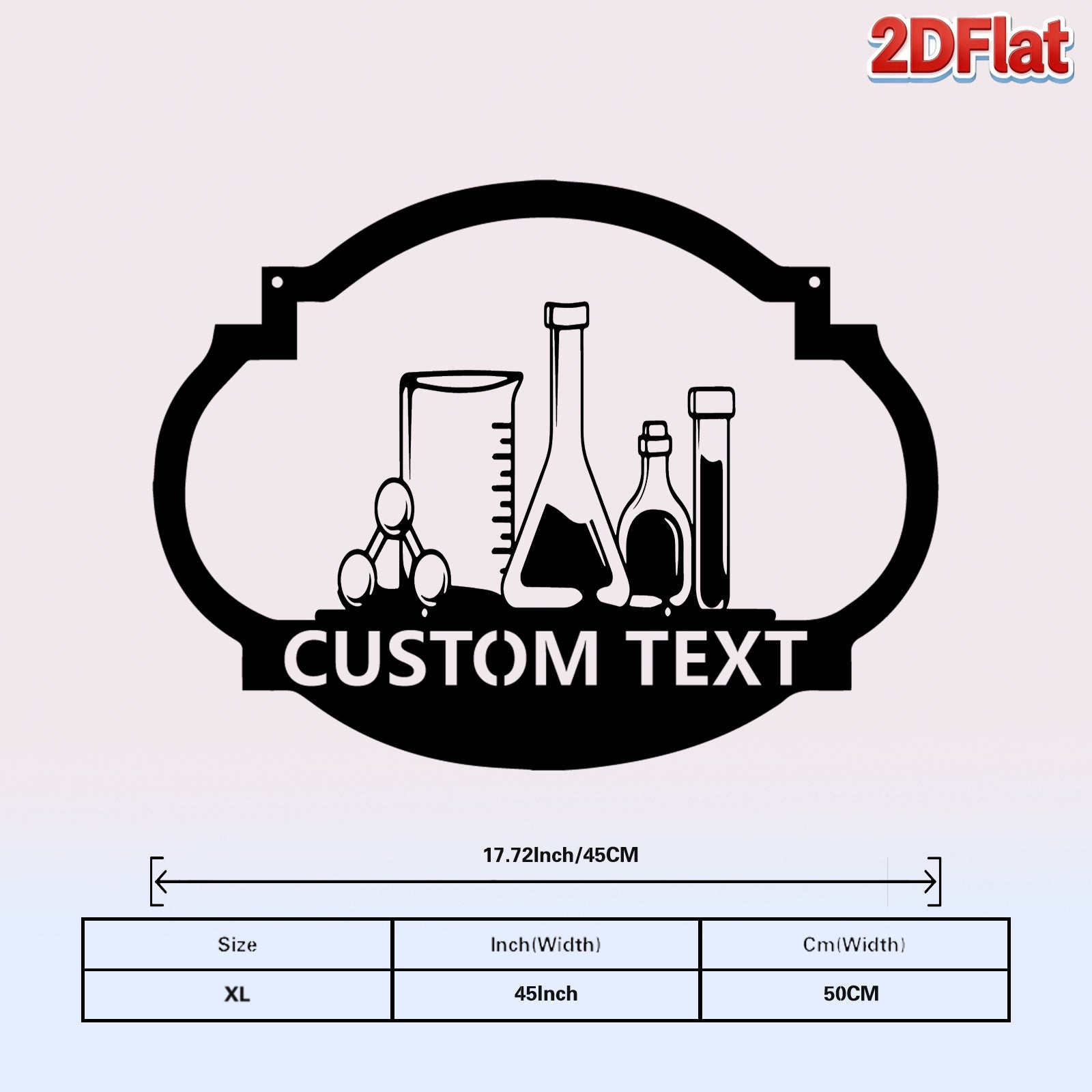 Custom Laboratory Equipment Metal Sign