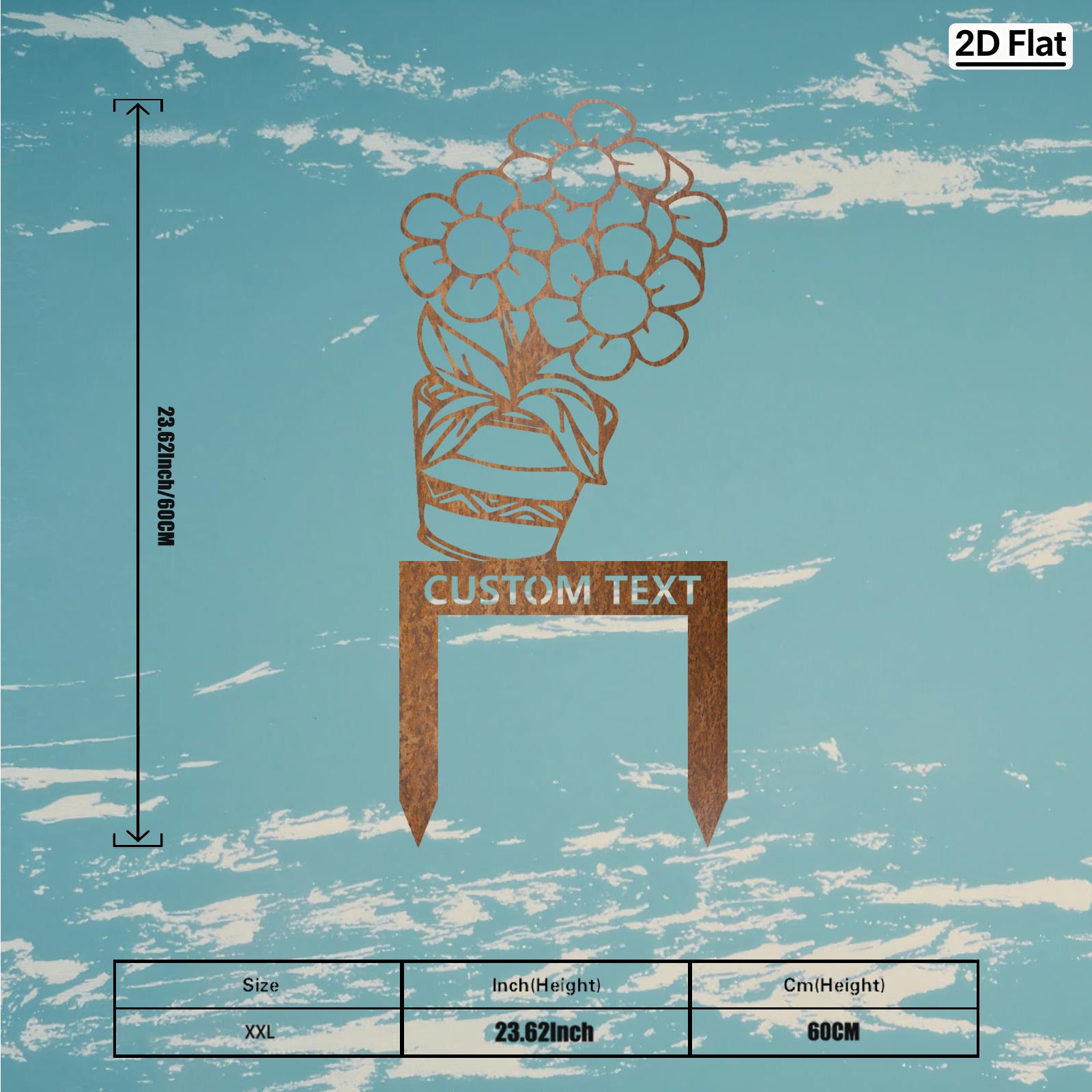 Bespoke Daisy Bouquet Metal Stake