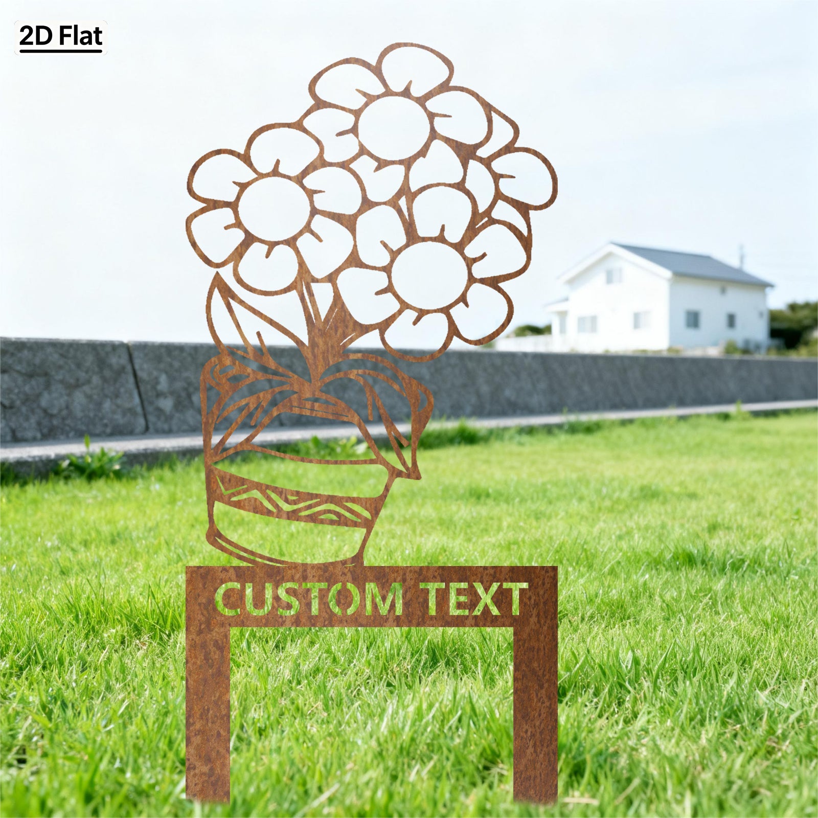 Bespoke Daisy Bouquet Metal Stake