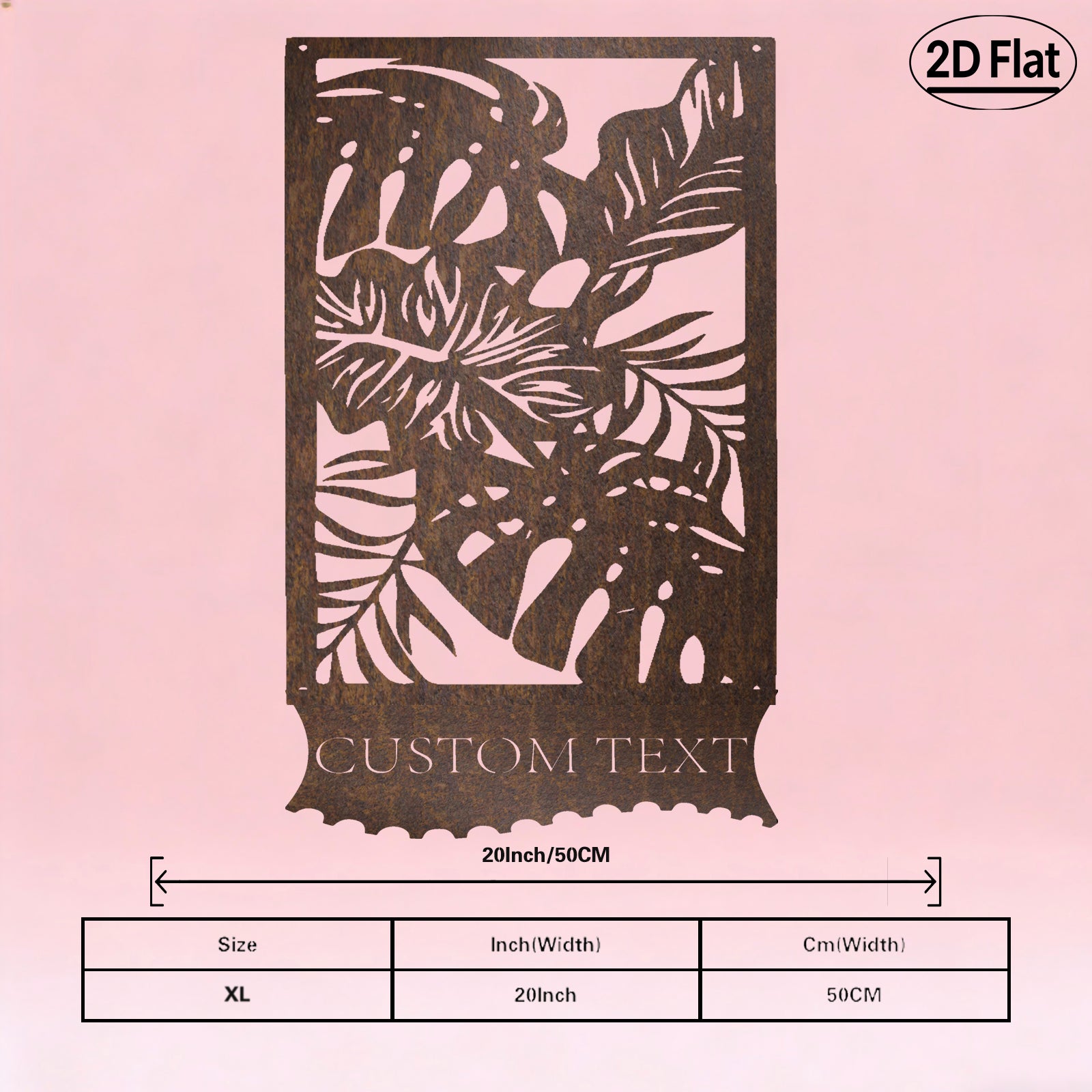 Custom Monstera Leaf Metal Wall Sculpture